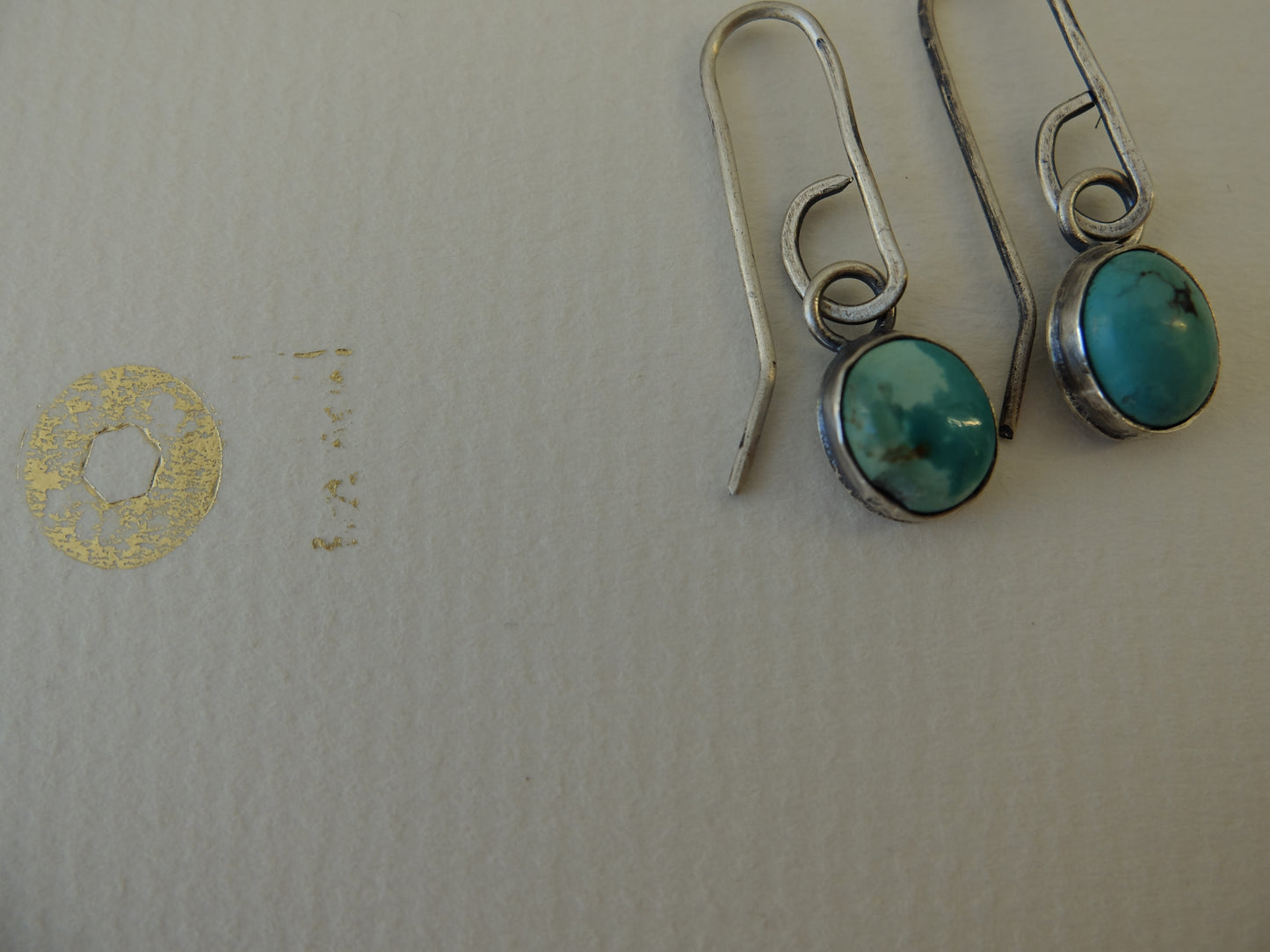 Isabella Turquoise II Sterling Silver Drop Earrings small
