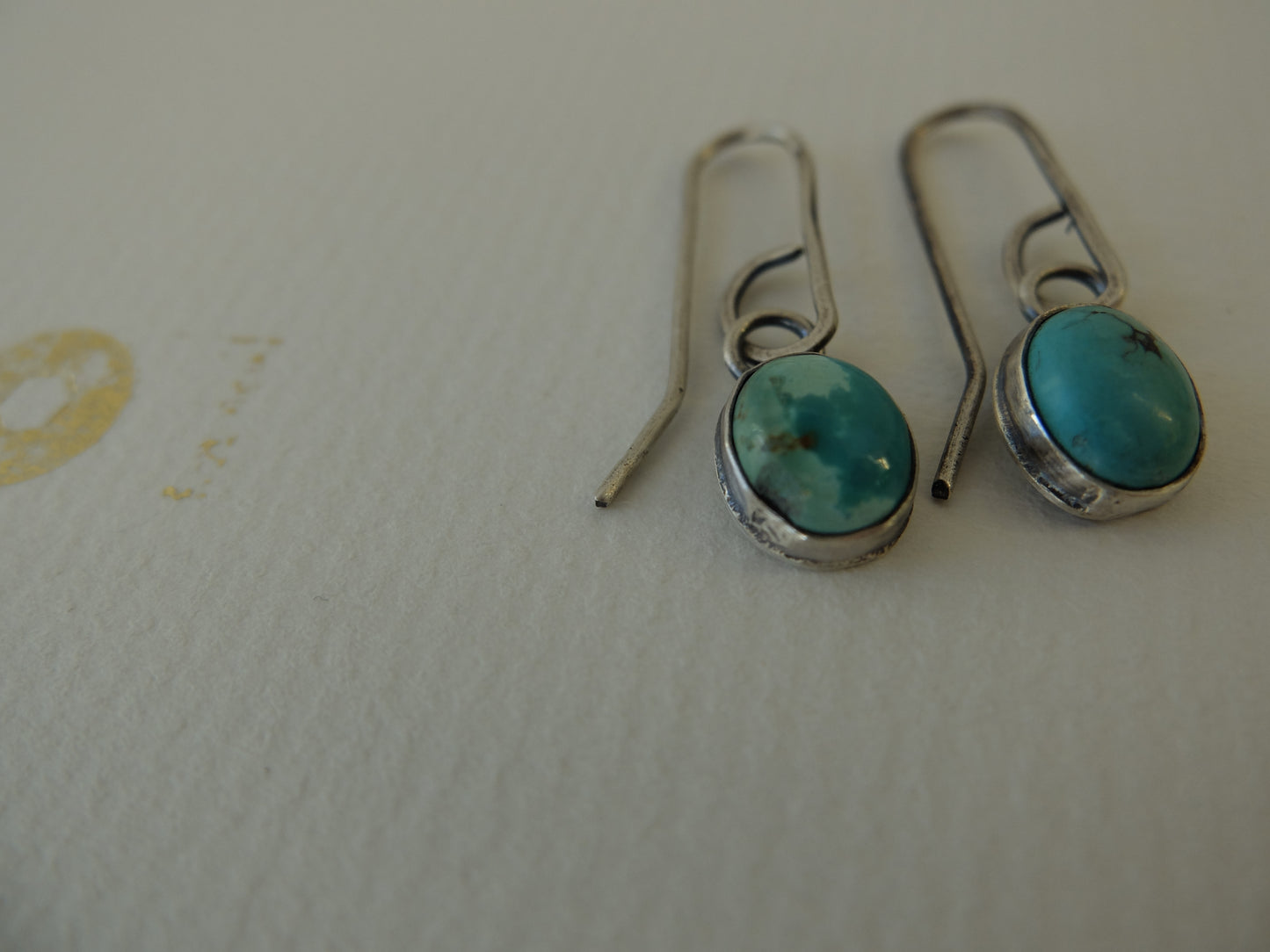Isabella Turquoise II Sterling Silver Drop Earrings small