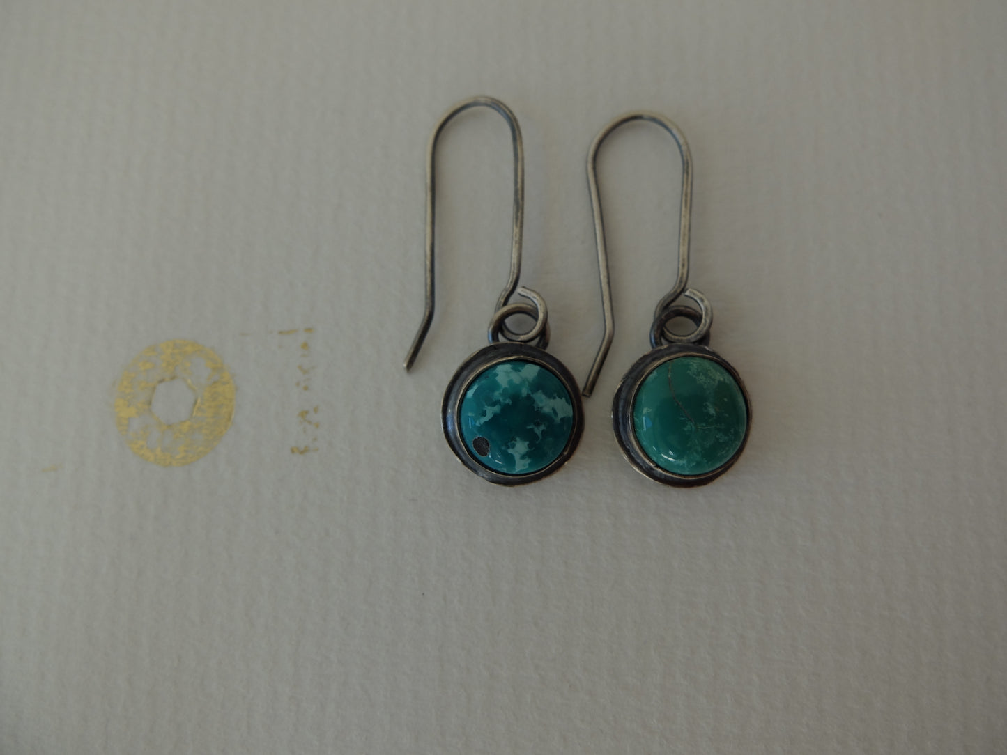 Isabella Turquoise I Sterling Silver Drop Earrings small
