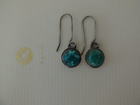 Isabella Turquoise I Sterling Silver Drop Earrings small