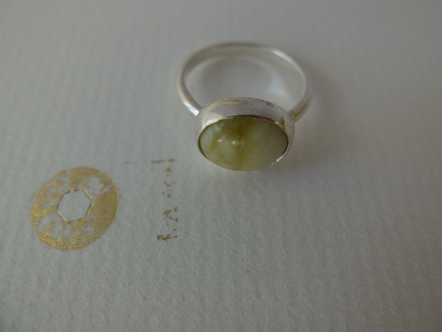 Flora Skye Marble Sterling Silver Ring