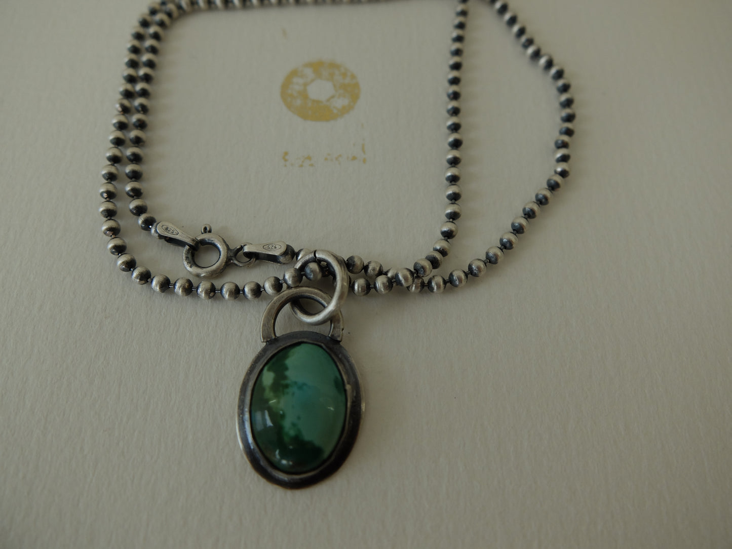 Cleopatra Silver Tibetan Turquoise Necklace
