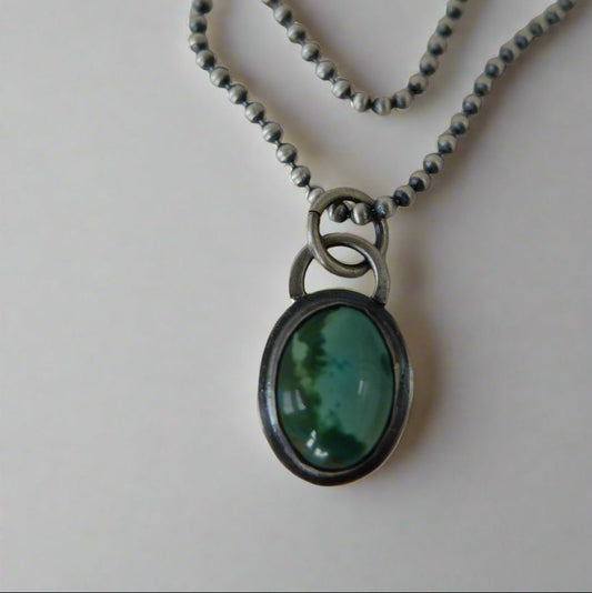 Cleopatra Silver Tibetan Turquoise Necklace
