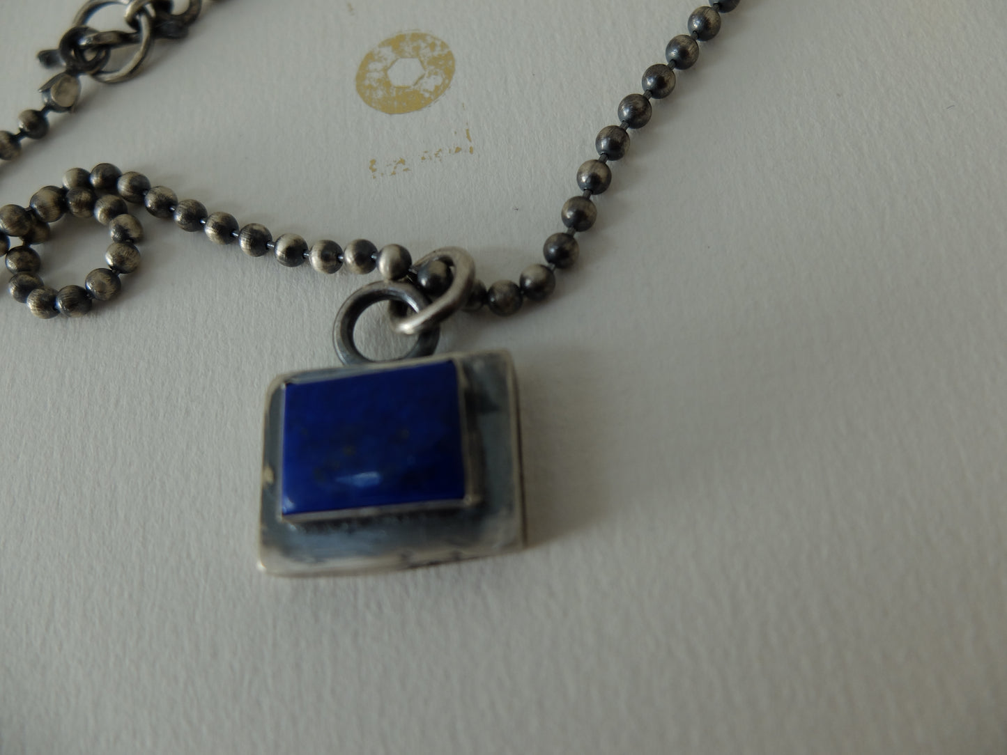 Alba Silver Lapis Lazuli Statement Necklace