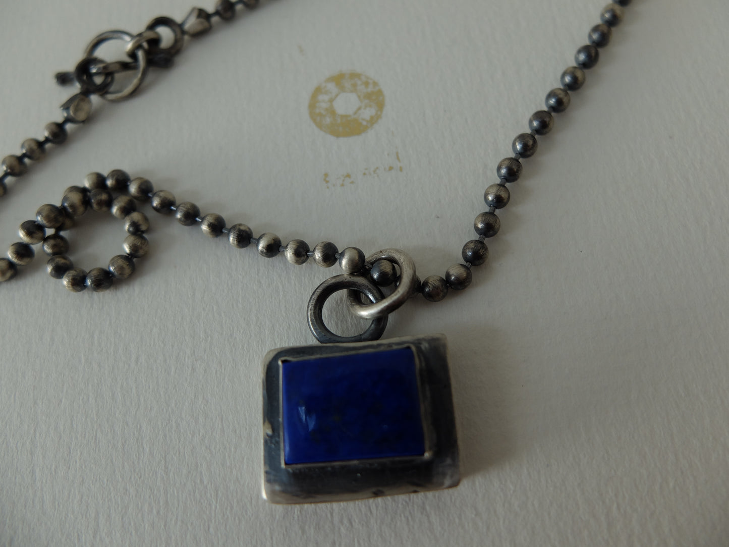 Alba Silver Lapis Lazuli Statement Necklace