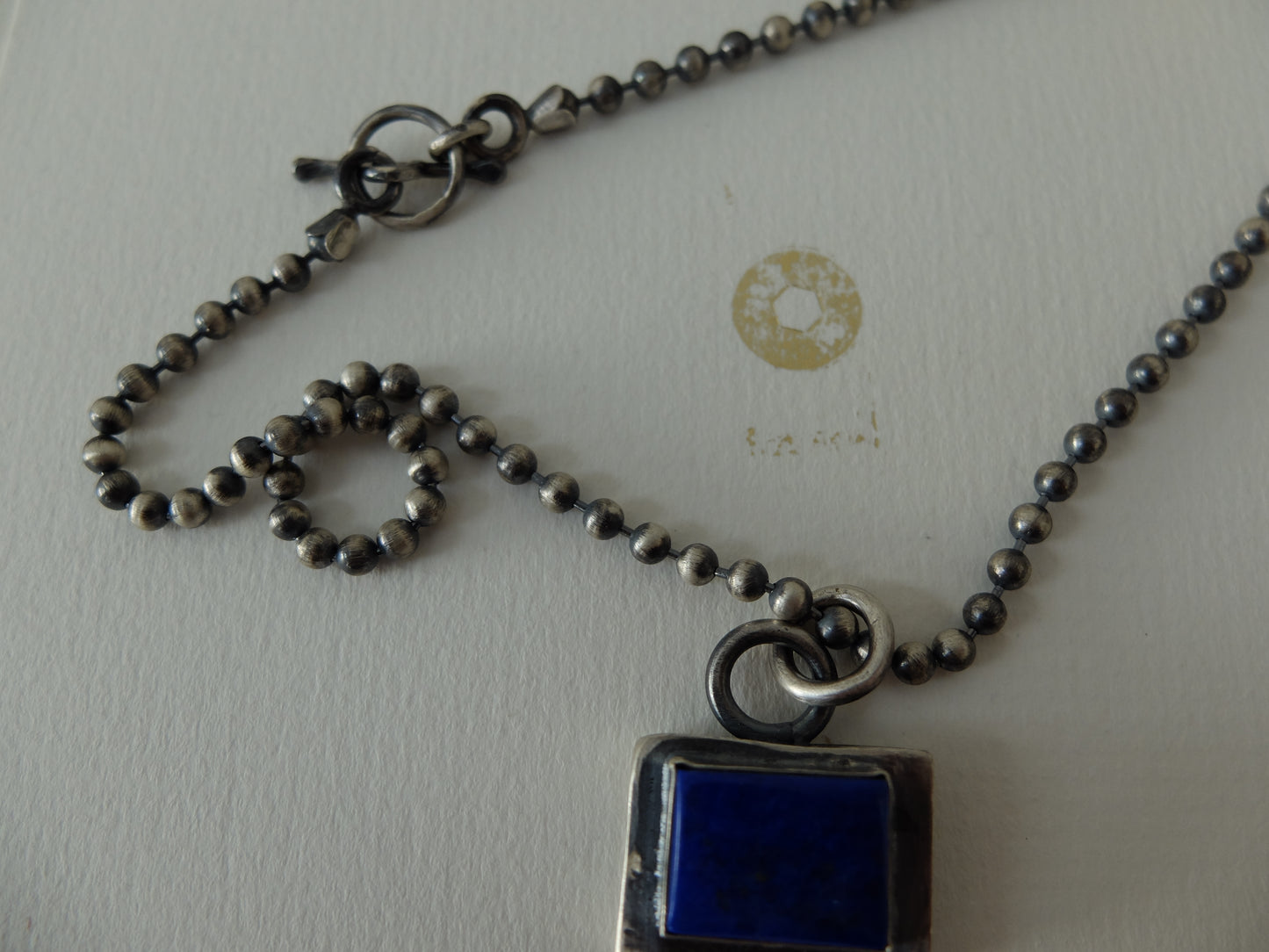 Alba Silver Lapis Lazuli Statement Necklace