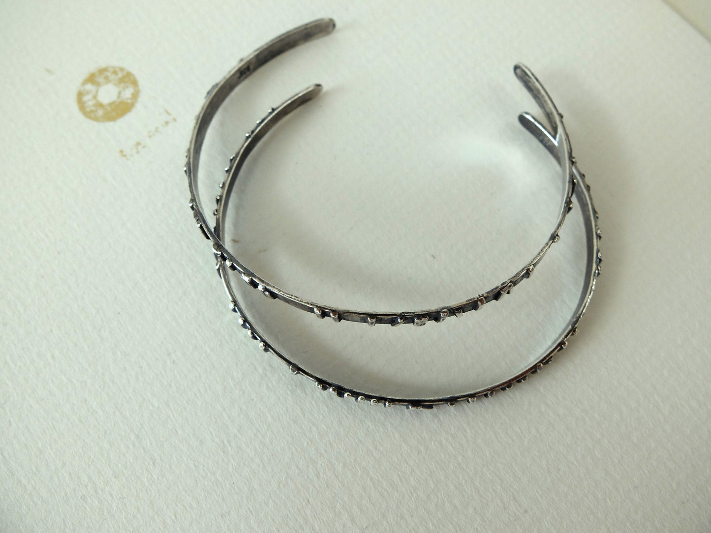 Pillars Sterling Silver Cuff Bracelet