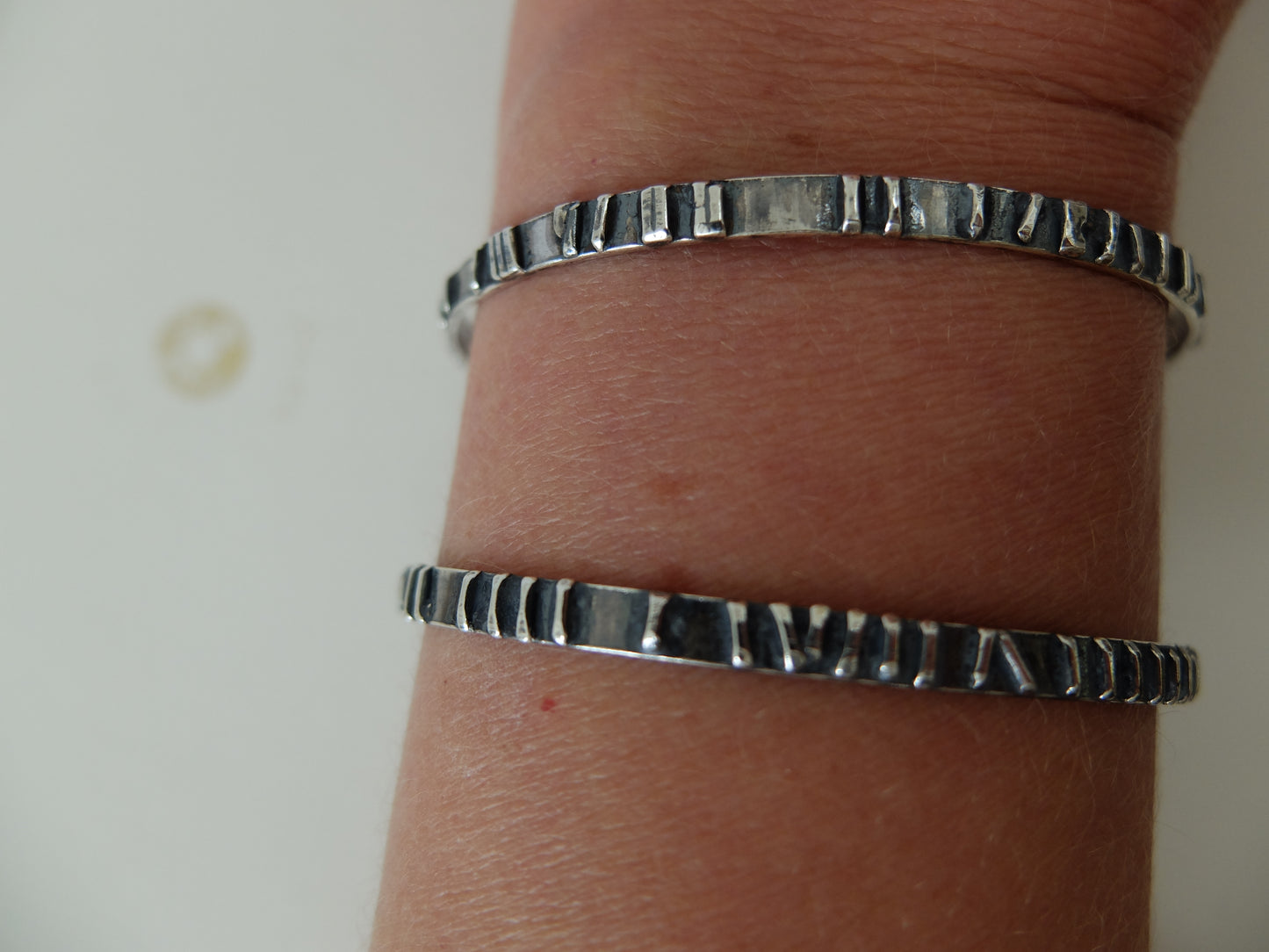 Pillars Sterling Silver Cuff Bracelet
