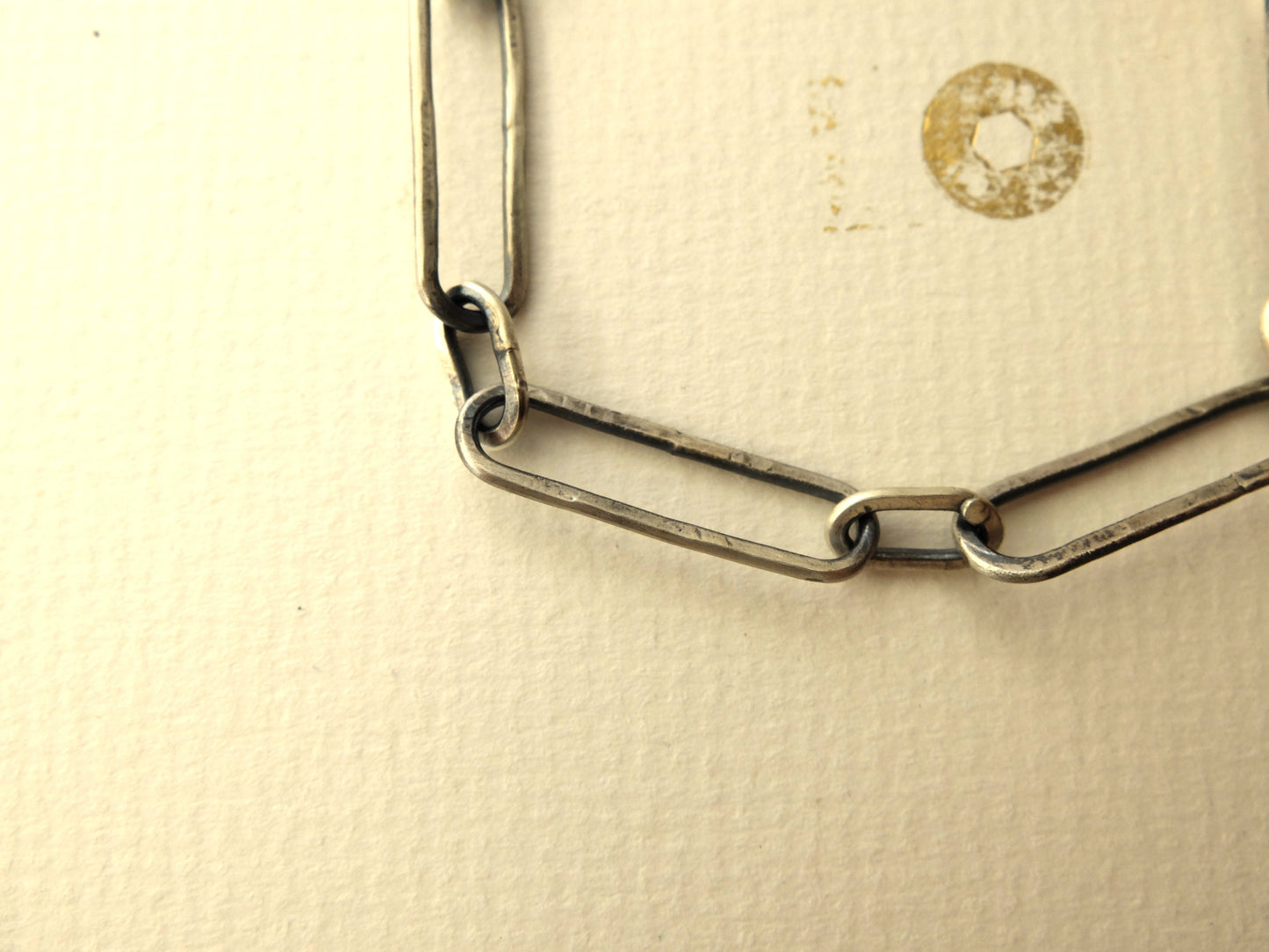 Ellie Large Paperclip chain Bracelet in Sterling Silver