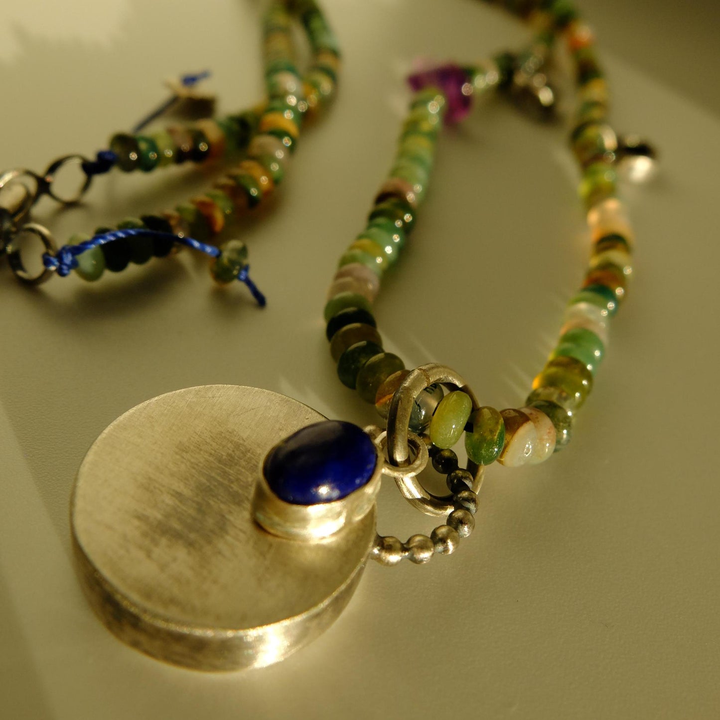 Celine Protective Talisman Multi-Gemstone Necklace