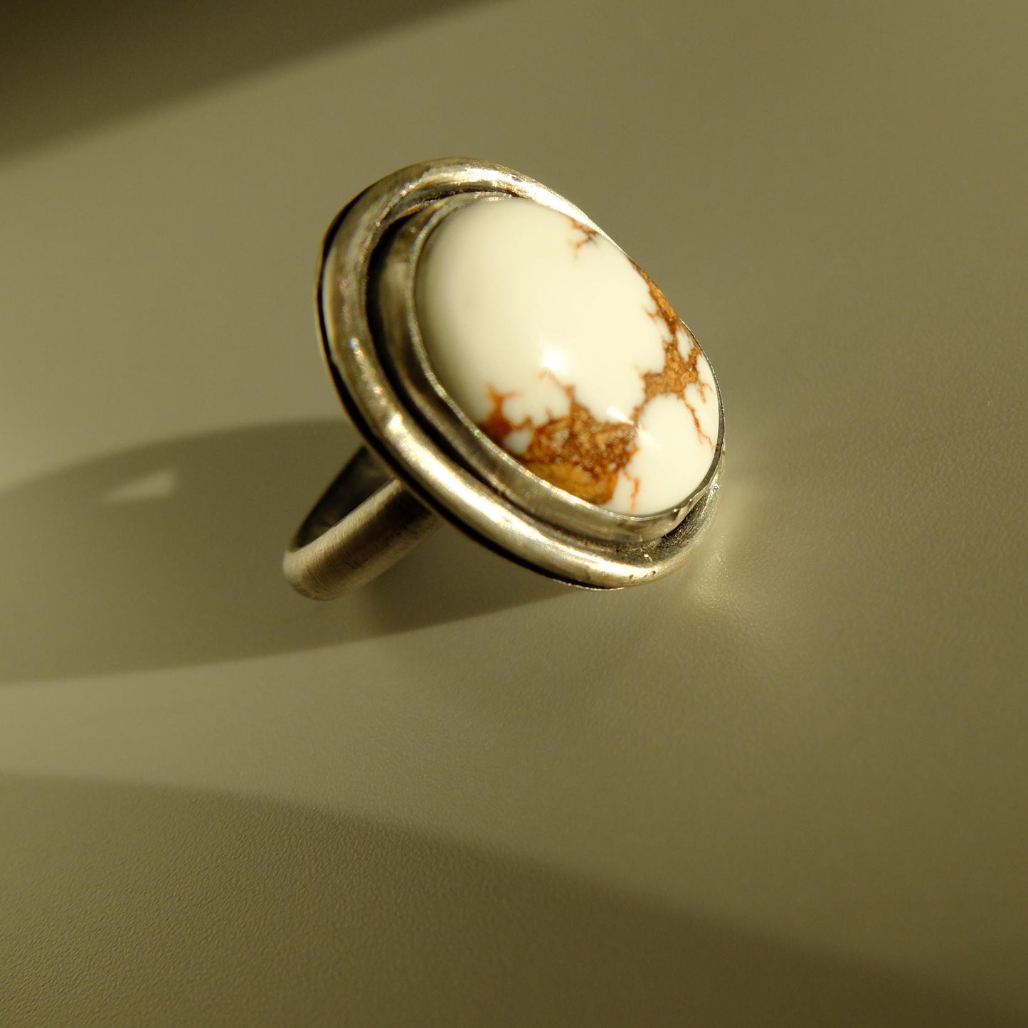 Manon Wild Horse Jasper Ring in Sterling Silver