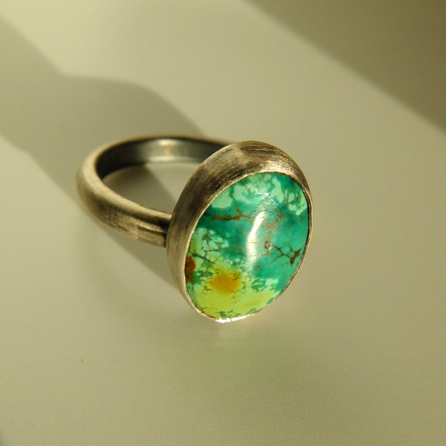 Cleopatra Silver Tibetan Turquoise Ring