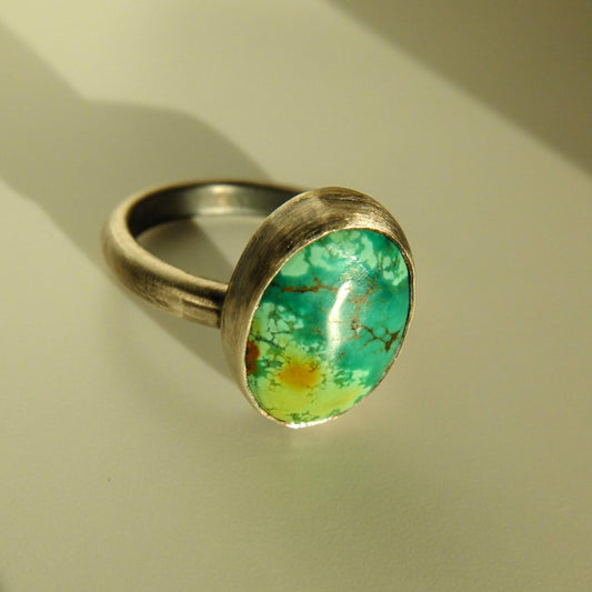 Cleopatra Silver Tibetan Turquoise Ring