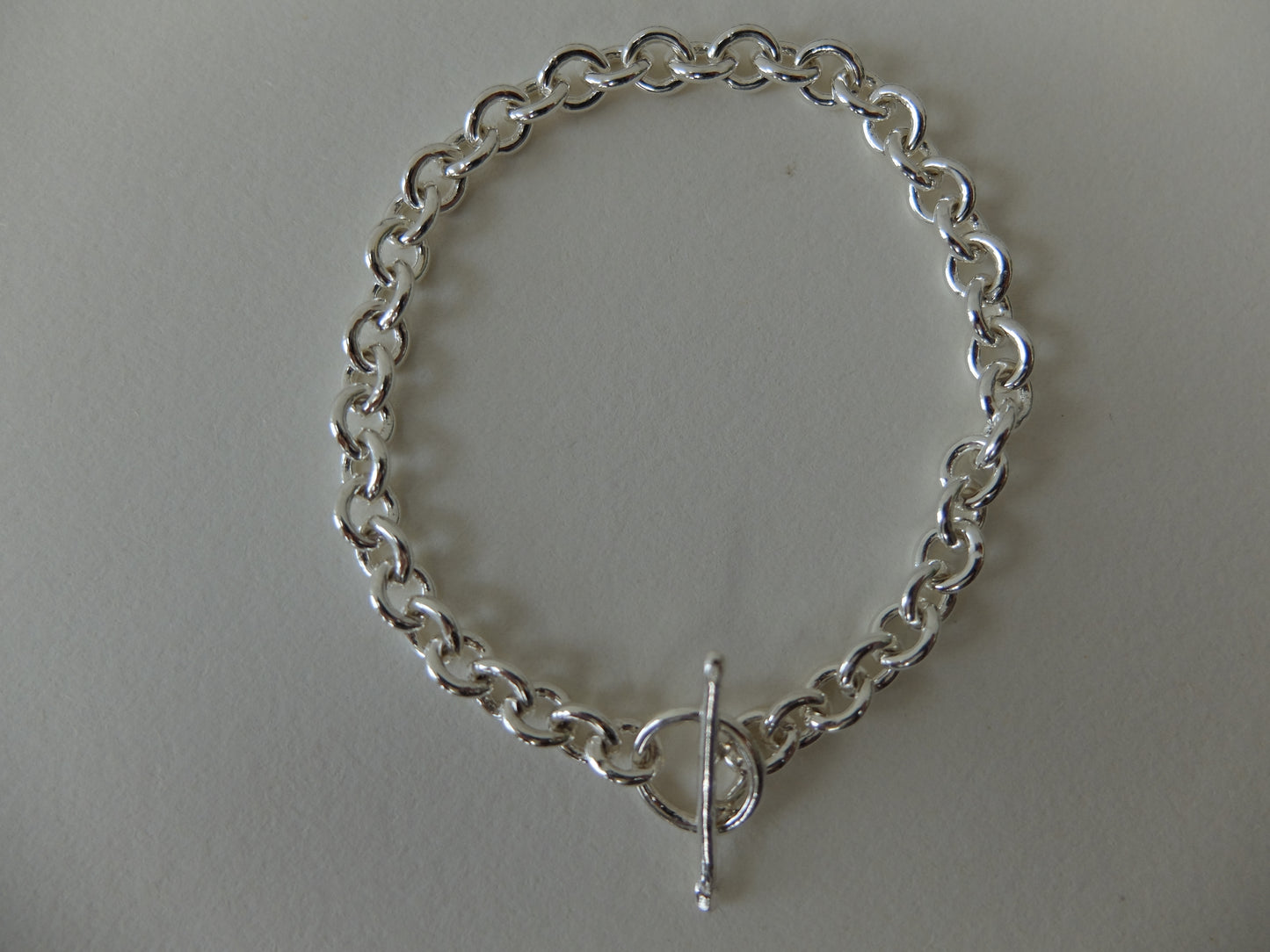 Rome Large Link Sterling Silver Bracelet