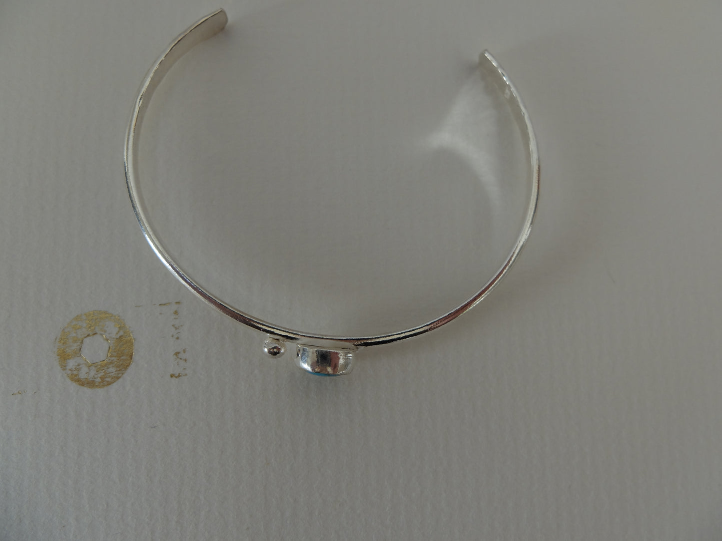 Esther Mohave Turquoise Cuff Bracelet in Sterling Silver
