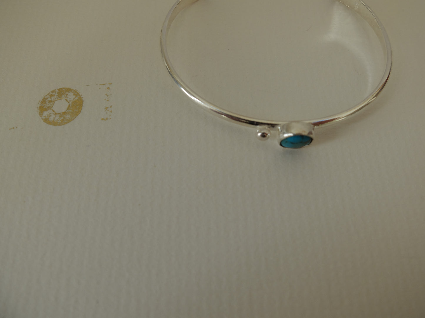 Esther Mohave Turquoise Cuff Bracelet in Sterling Silver