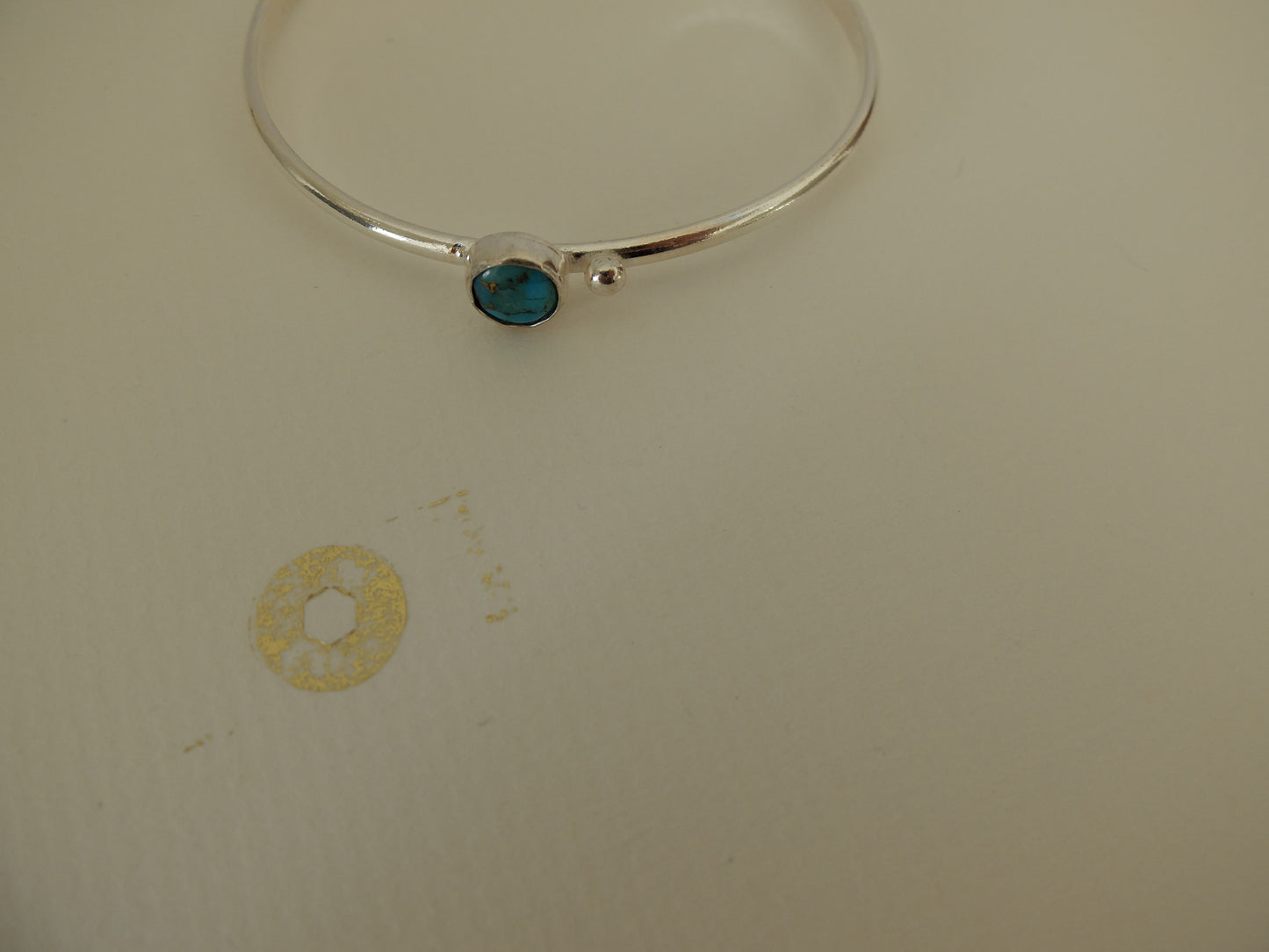 Esther Mohave Turquoise Cuff Bracelet in Sterling Silver