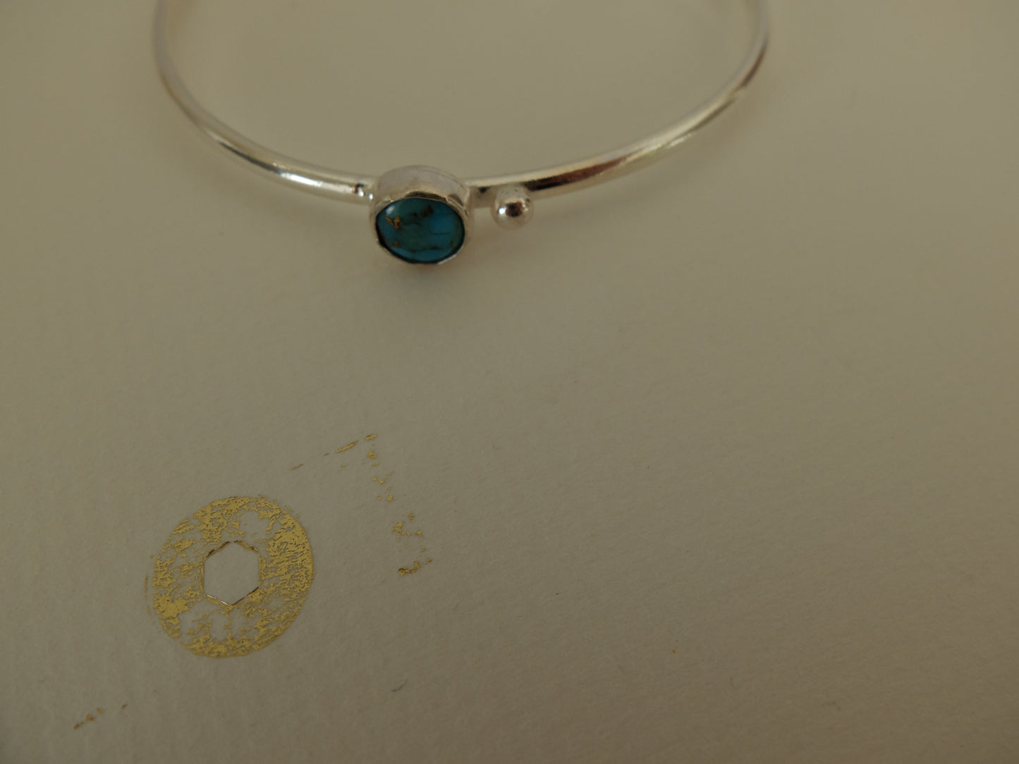 Esther Mohave Turquoise Cuff Bracelet in Sterling Silver