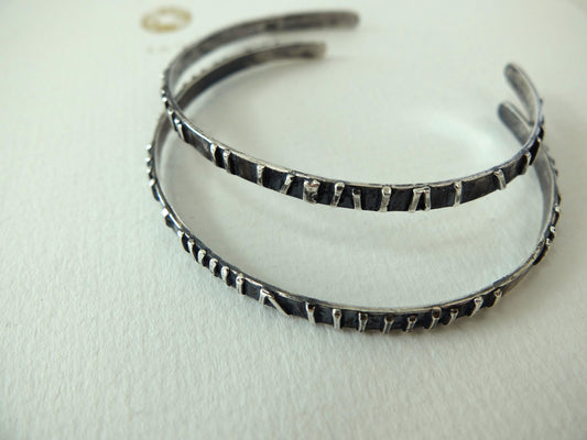 Pillars Sterling Silver Cuff Bracelet