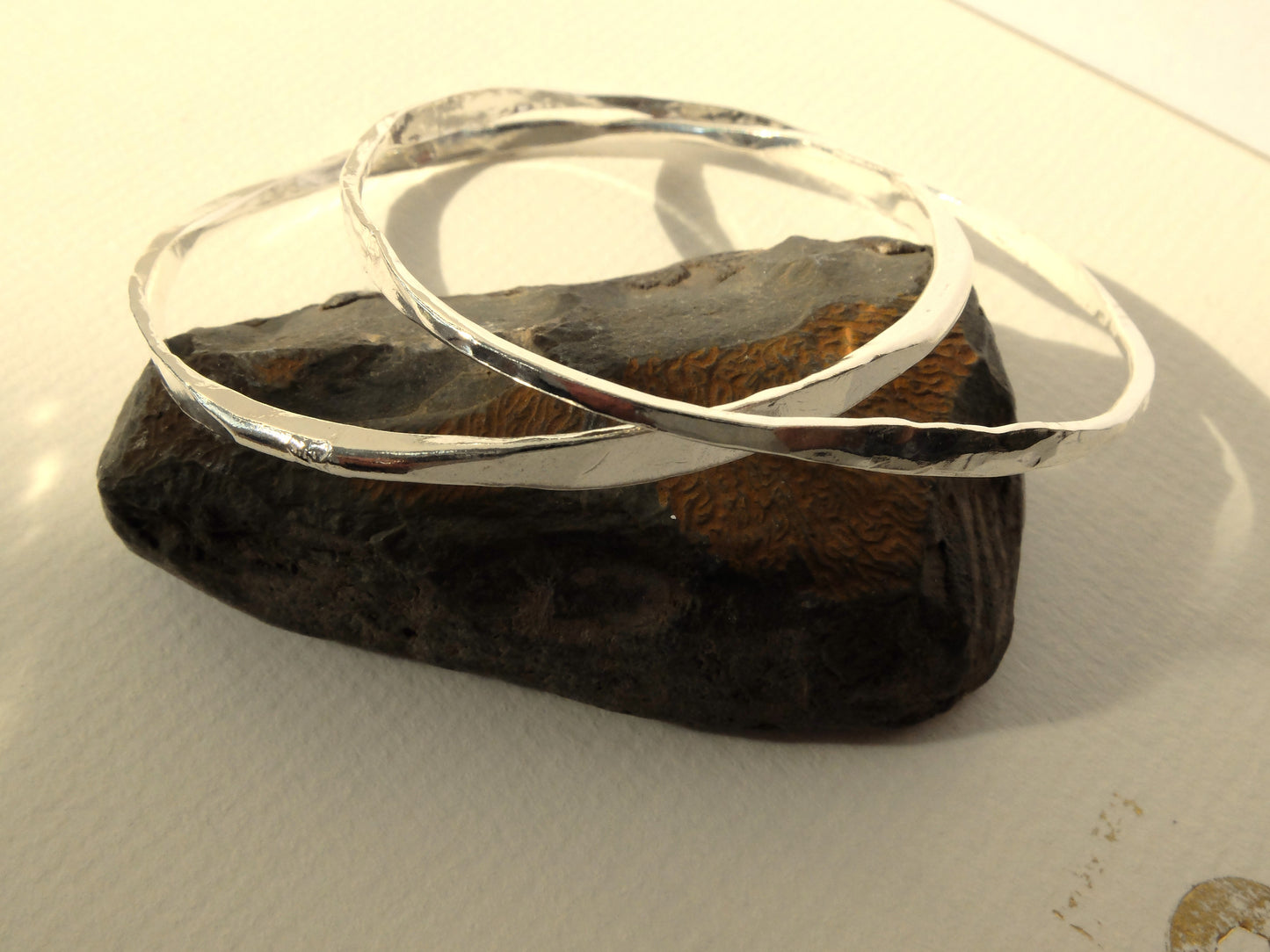Waves Sterling Silver Bangle